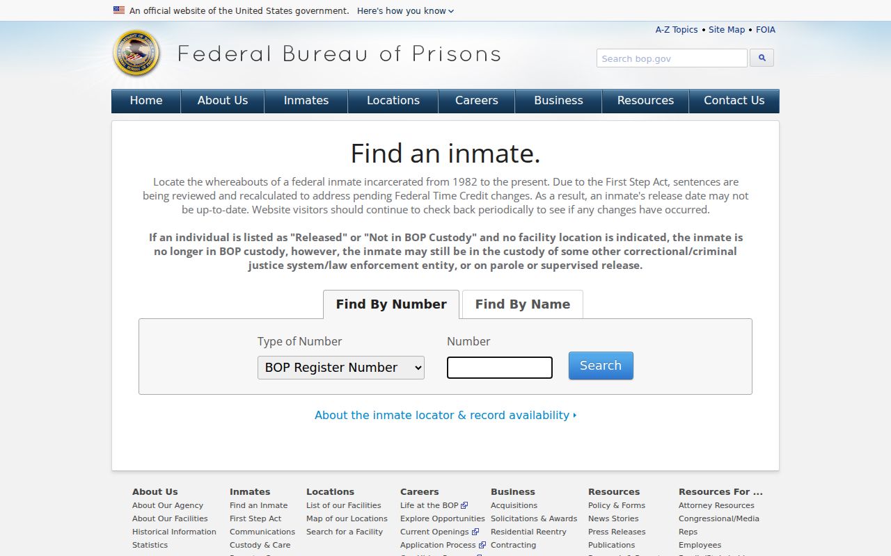 Willacy County arrest lookup federal inmate locator